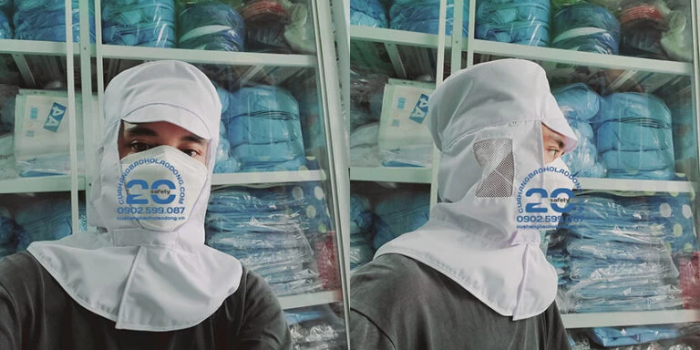 Mũ Trùm Đầu Dành Cho Công Nhân Chế Biến Và Đóng Gói Thực Phẩm | Thủy Sản