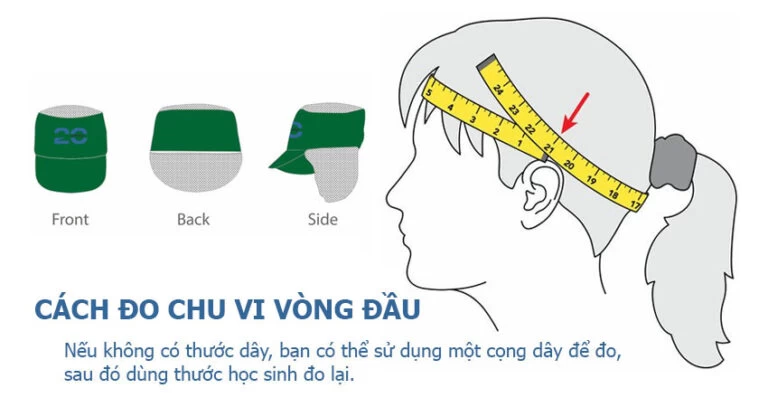 Bảng Tính Size Nón Vải Bảo Hộ Lao Động