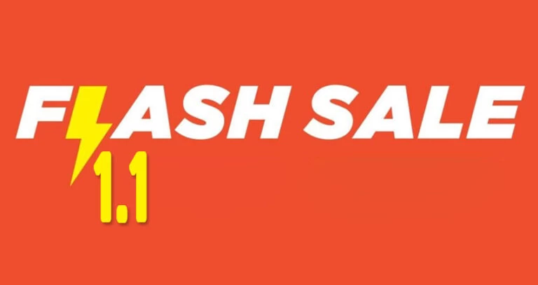 Flash Sale 1.1 – Đếm Ngược Đến Ngày 1 Tháng 1 Dương Lịch