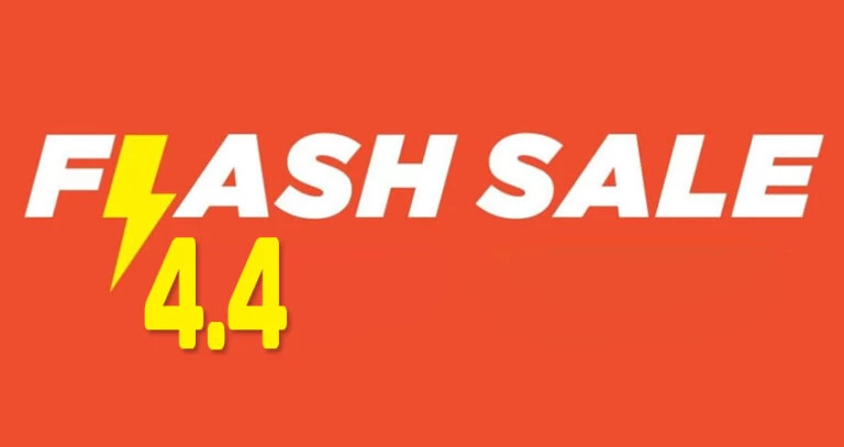 Flash Sale 4.4 – Đếm Ngược Đến Ngày 4 Tháng 4 Dương Lịch