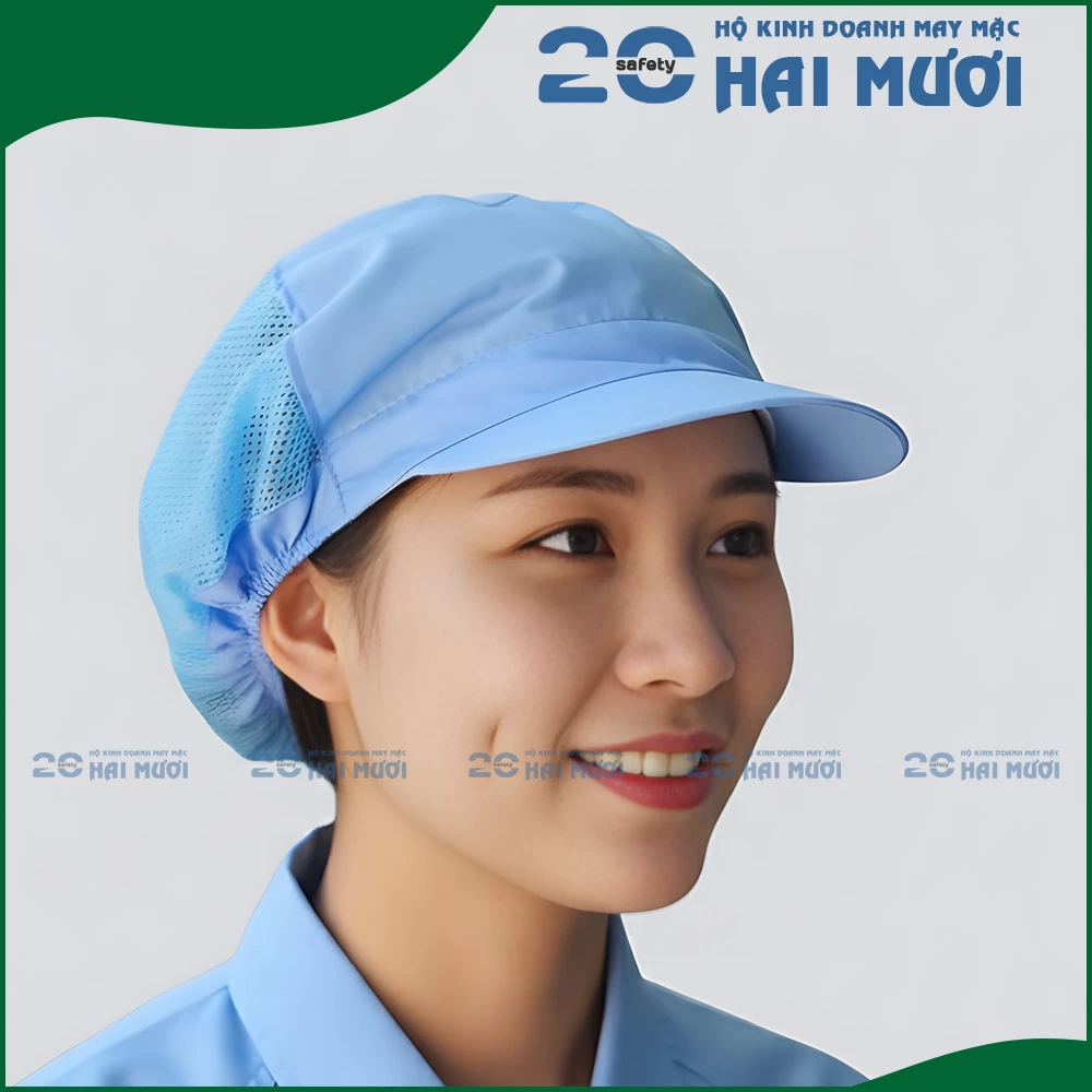 Nón Vải Trùm Tóc [1/2 - Freesize] - Thích Hợp cho Ngành Thực Phẩm, Bao Bì, Giày Da & Dệt May NV001