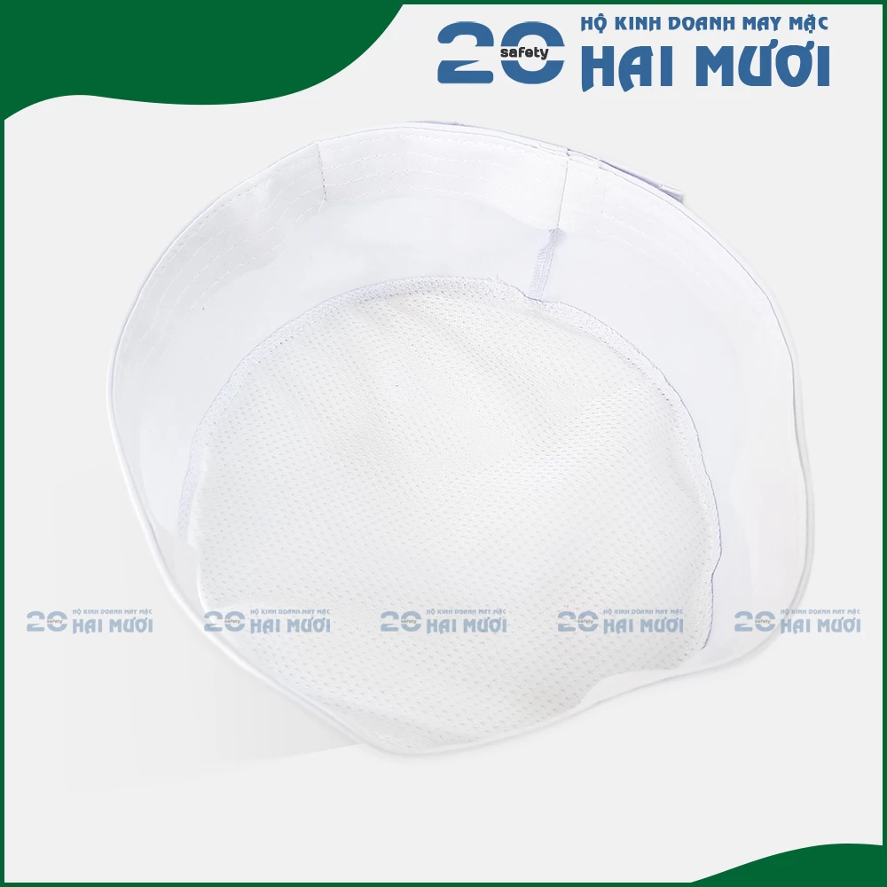 Nón Đầu Bếp Tròn [Nam - Khóa Xé Dán - Freesize] - Thích Hợp cho Ngành Thực Phẩm NV003
