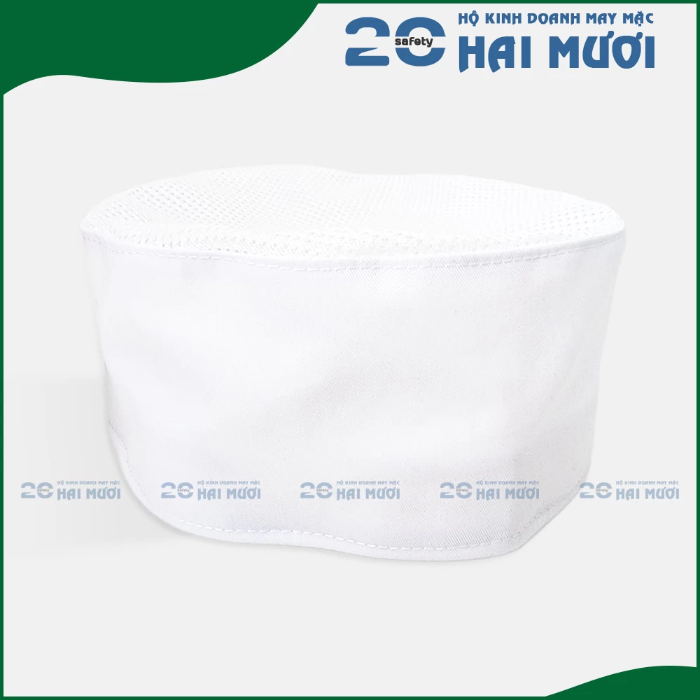 Nón Đầu Bếp Tròn [Nam - Khóa Xé Dán - Freesize] - Thích Hợp cho Ngành Thực Phẩm NV003
