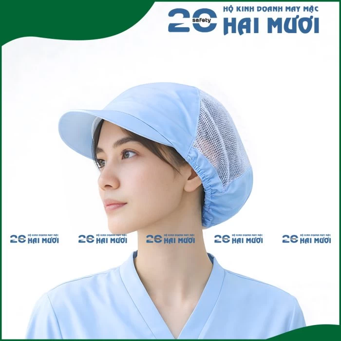 Nón Vải Trùm Tóc [1/3 - Freesize] - Thích Hợp cho Ngành Thực Phẩm, Bao Bì, Giày Da & Dệt May NV002
