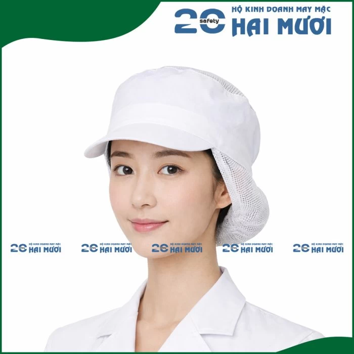 Nón Vải Trùm Tóc [Tròn - Nữ] - Thích Hợp cho Ngành Thực Phẩm, Bao Bì, Giày Da & Dệt May NV019