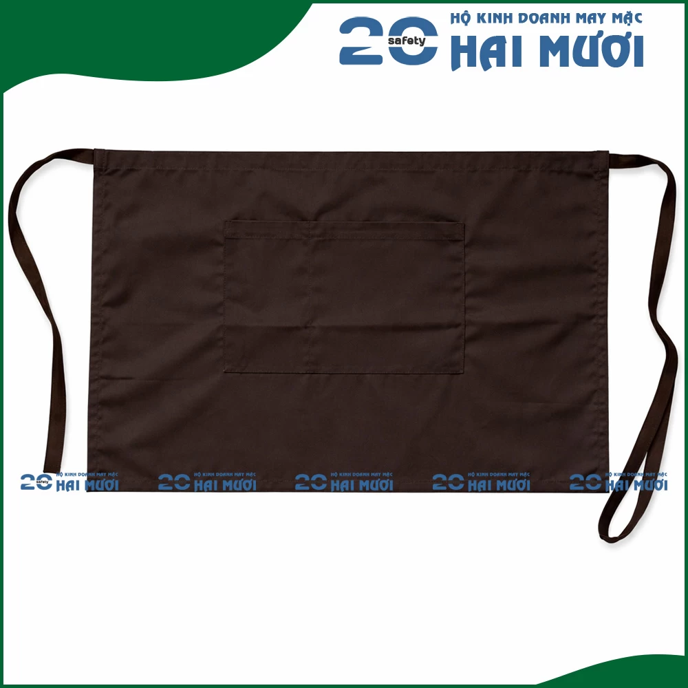 Tạp Dề Ngắn [Kaki - 45x68cm - In Logo Theo Yêu Cầu] Thích Hợp Cho Ngành Thực Phẩm TD001