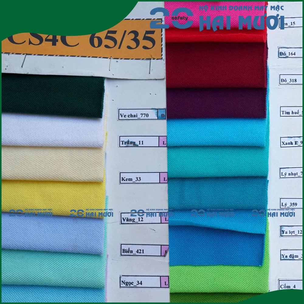 Áo Thun Cổ Trụ [Thun Cá Sấu 65/35 - In Logo Theo Yêu Cầu] Thích Hợp Cho Nhân Viên, Công Nhân Sản Xuất AT004