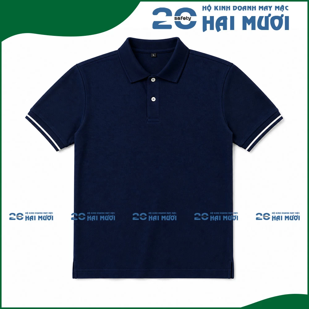 Áo Thun Cổ Trụ [Thun Cá Sấu 65/35 - In Logo Theo Yêu Cầu] Thích Hợp Cho Nhân Viên, Công Nhân Sản Xuất AT004