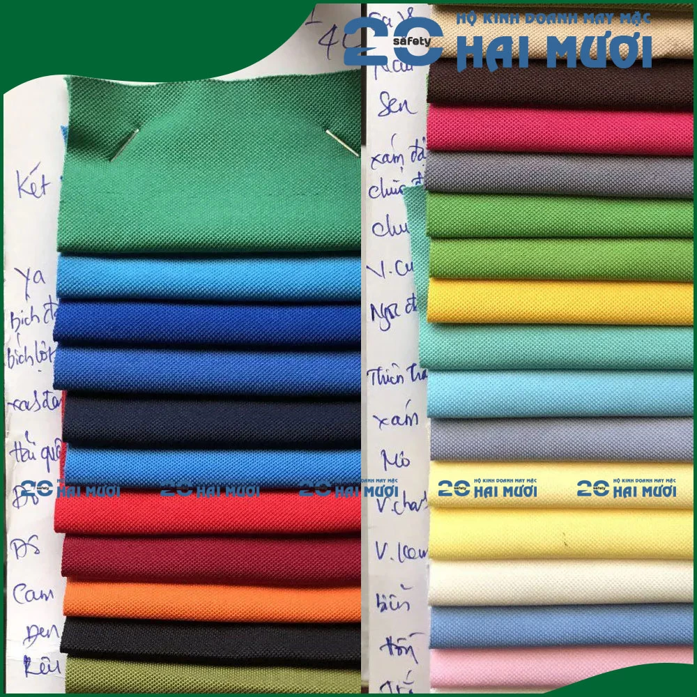 Áo Thun Cổ Trụ [Thun Cá Sấu Poly - In Logo Theo Yêu Cầu] Thích Hợp Cho Nhân Viên, Công Nhân Sản Xuất AT005