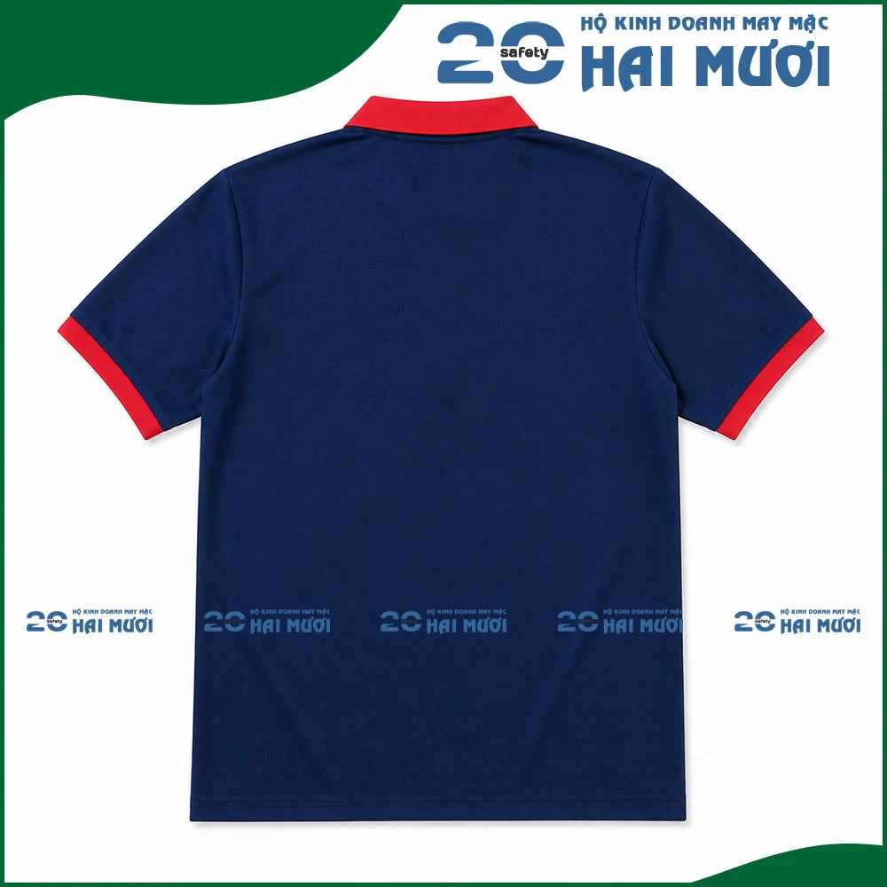 Áo Thun Cổ Trụ [Thun Cá Sấu Poly - In Logo Theo Yêu Cầu] Thích Hợp Cho Nhân Viên, Công Nhân Sản Xuất AT005