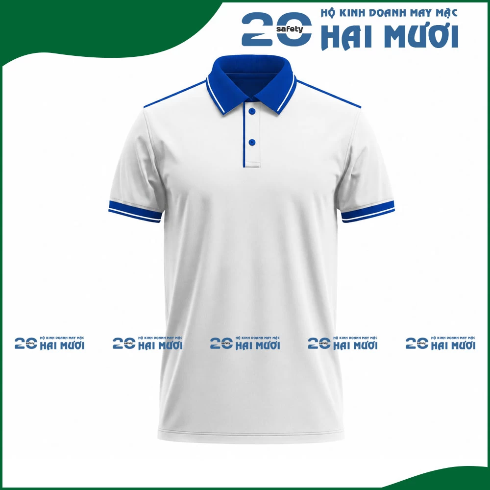 Áo Thun Cổ Trụ [Thun Cá Sấu Poly - In Logo Theo Yêu Cầu] Thích Hợp Cho Nhân Viên, Công Nhân Sản Xuất AT006