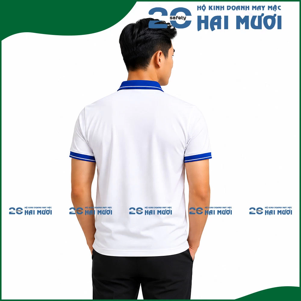 Áo Thun Cổ Trụ [Thun Cá Sấu Poly - In Logo Theo Yêu Cầu] Thích Hợp Cho Nhân Viên, Công Nhân Sản Xuất AT006