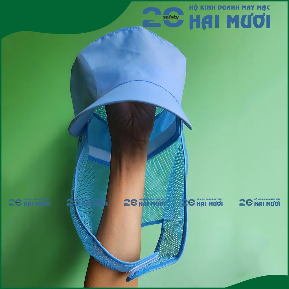 Nón Vải Trùm Đầu [ Mẫu BTTN - In Logo Theo Yêu Cầu] - Thích Hợp cho Ngành Thực Phẩm NV024