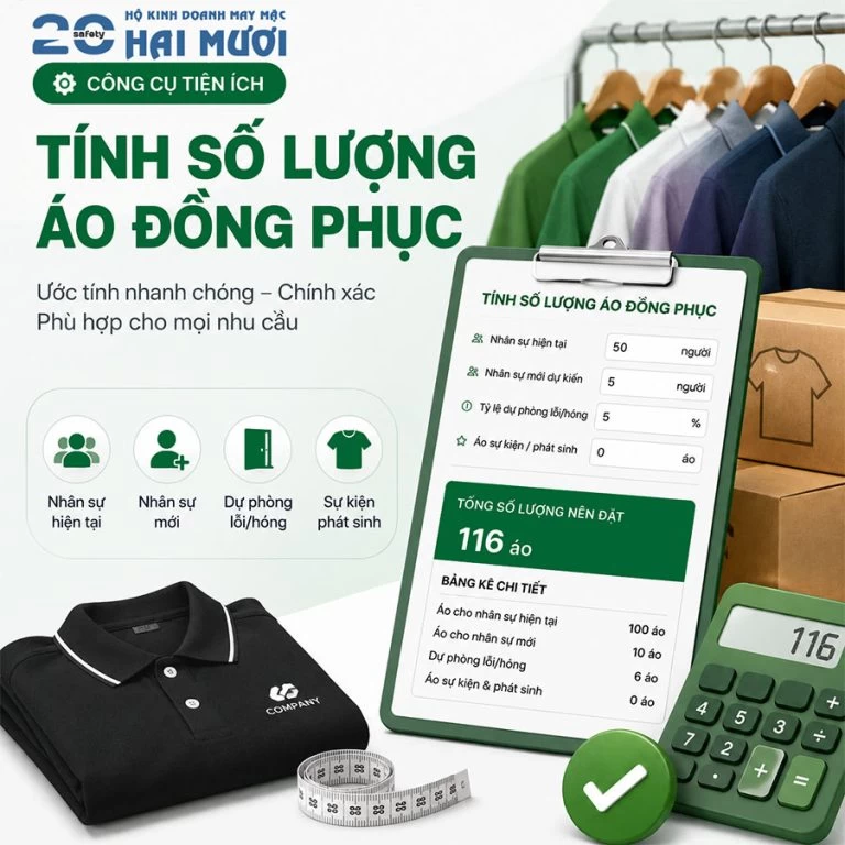 Bảng Tính Số Lượng Áo Đồng Phục Cần Đặt Nhanh Chóng Và Hợp Lý