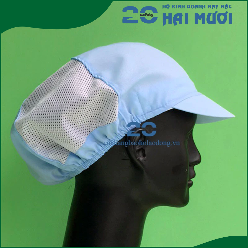 Nón Vải Trùm Tóc [Múi Cam - Freesize] - Thích Hợp cho Ngành Thực Phẩm, Bao Bì, Giày Da & Dệt May NV026