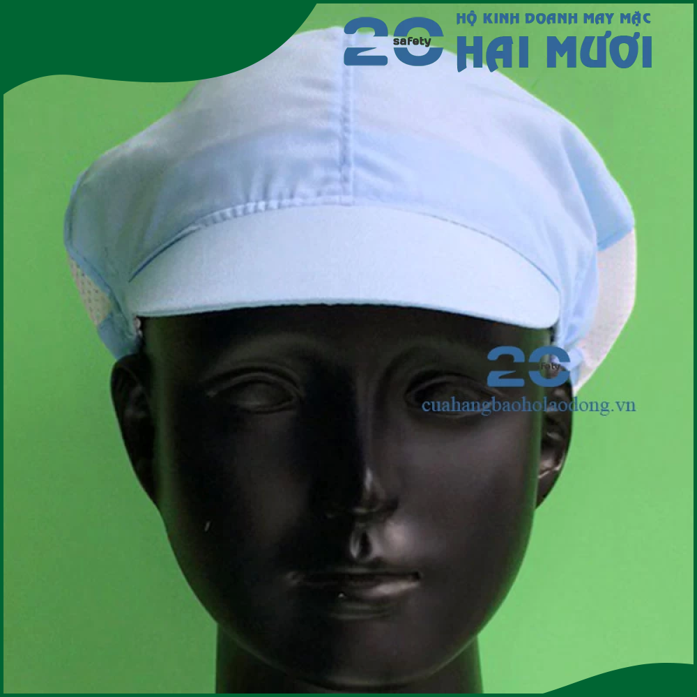 Nón Vải Trùm Tóc [Múi Cam - Freesize] - Thích Hợp cho Ngành Thực Phẩm, Bao Bì, Giày Da & Dệt May NV026